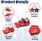 4th of July Truck Decorations – Patriotic Red, White & Blue Metal Farmhouse Truck Centerpieces for Tables, Tiered Trays, Independence Day & Memorial Day